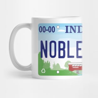 Noblesville Indiana License Plate Mug